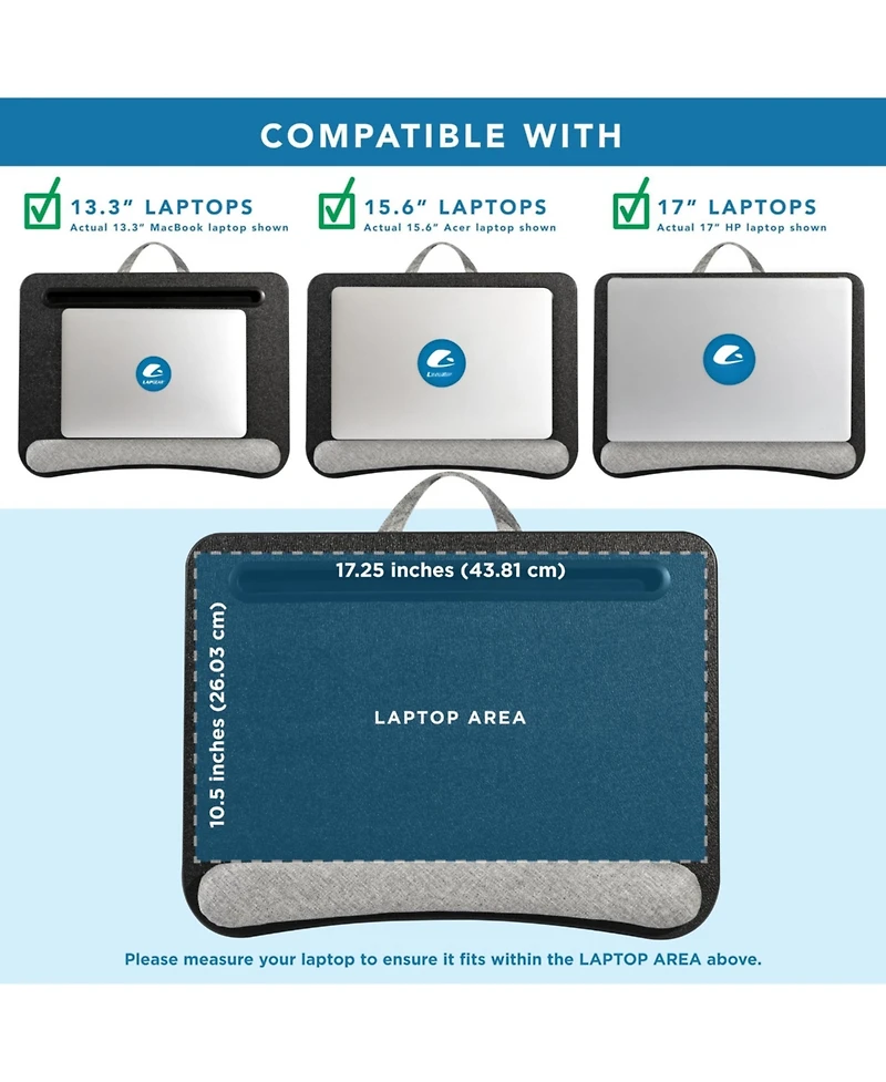 Gnuadz Laptop Lap Desk Pillow Cushion Leather