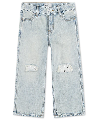 abercrombie kids Girls' Eyelet Baggy Jeans