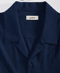 Alfani Men's Short-Sleeve Paperweight Solid Shirt, Macy's Exclusive