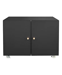 gaomon Rolling Metal Printer Cabinet with Storage for Home Office