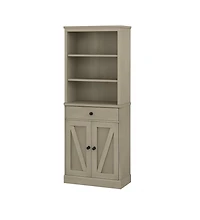 gaomon Farmhouse Tall Bathroom Storage Cabinet with Adjustable Shelves