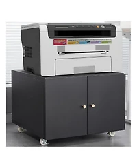 gaomon Rolling Metal Printer Cabinet with Storage for Home Office