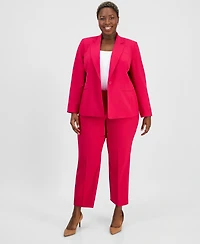 Le Suit Plus One-Button Notch-Collar Jacket & Fly-Front Slim Pants