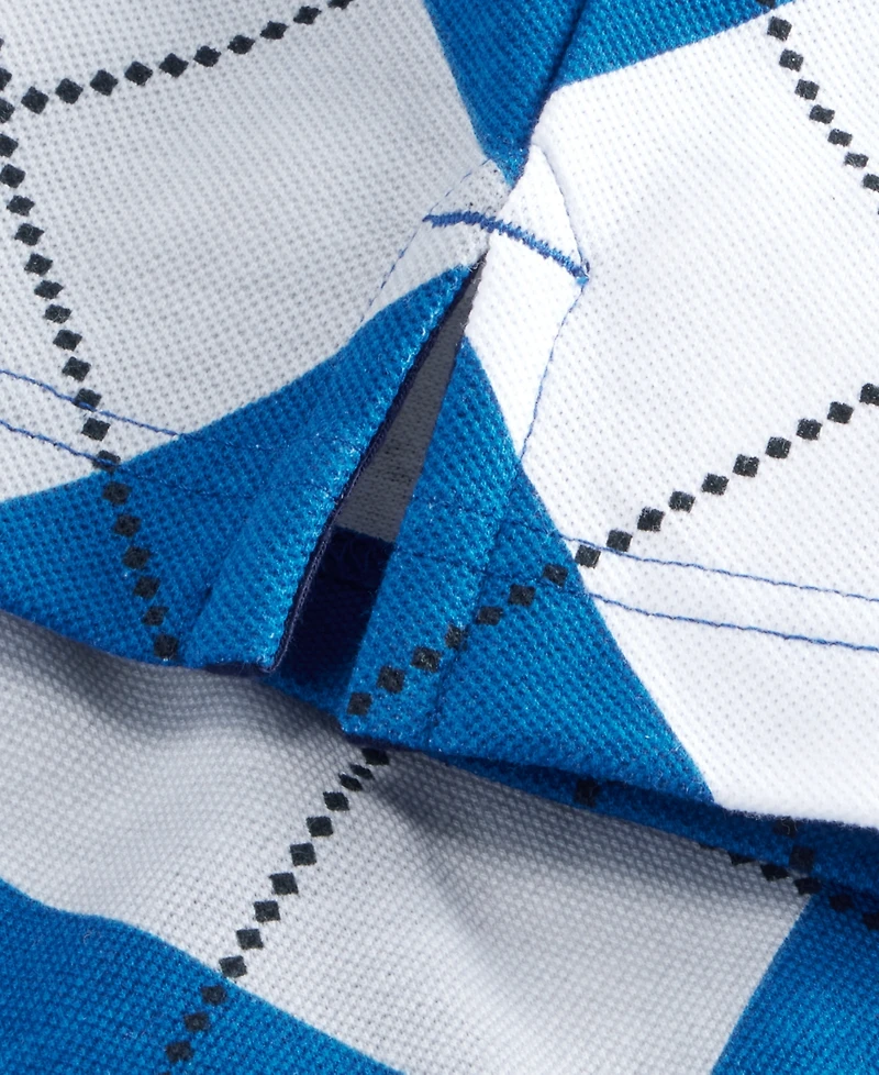 Club Room Men's Fraternity Argyle Polo Shirt, Macy's Exclusive - Collegiate