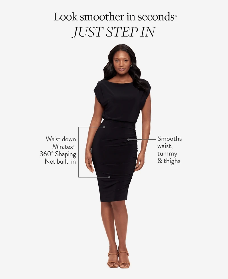 Body by Miraclesuit Women's Boat Neck Midi Dress