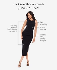 Body by Miraclesuit Women's Asymmetrical Neck Sleeveless Dress