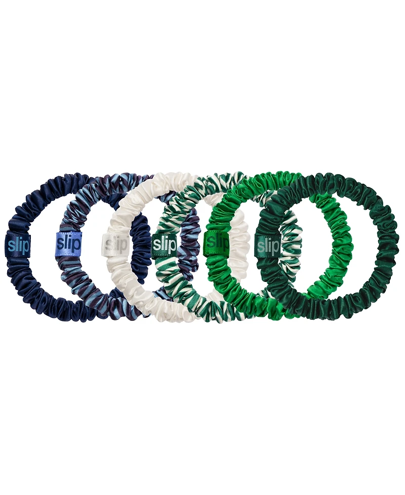 Slip 6-Pc. Pure Silk Skinny Scrunchies and Complimentary Pouch Set