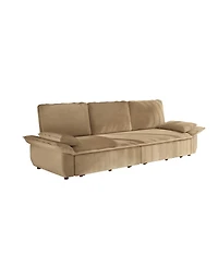 Streamdale Furniture 94.5" Corduroy King Pull Out Sofa Bed, 3-in-1 Convertible Sleeper