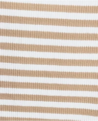 Lands' End Plus Short Sleeve Crew Neck Micro Rib Mini Tee