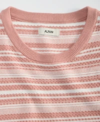 Alfani Men's Short-Sleeve Stripe Crewneck Sweater Tee, Macy's Exclusive