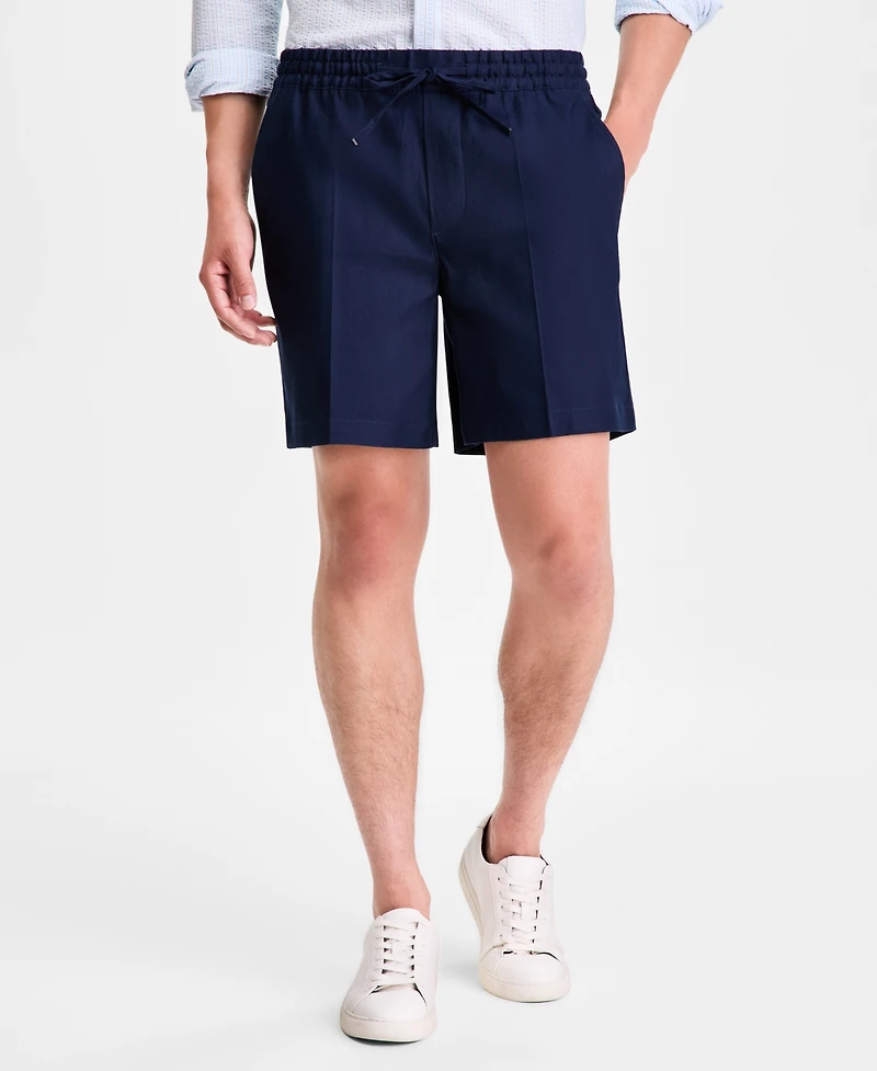 Alfani Men's Linen-Blend Pull On Shorts, Macy's Exclusive