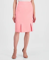 Le Suit Women's Jewel-Neck Framed Jacket & Box-Pleat Pencil Skirt