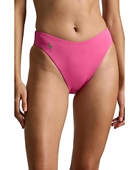 Polo Ralph Lauren Women's High Leg Scoop Bikini Swimsuit Bottom