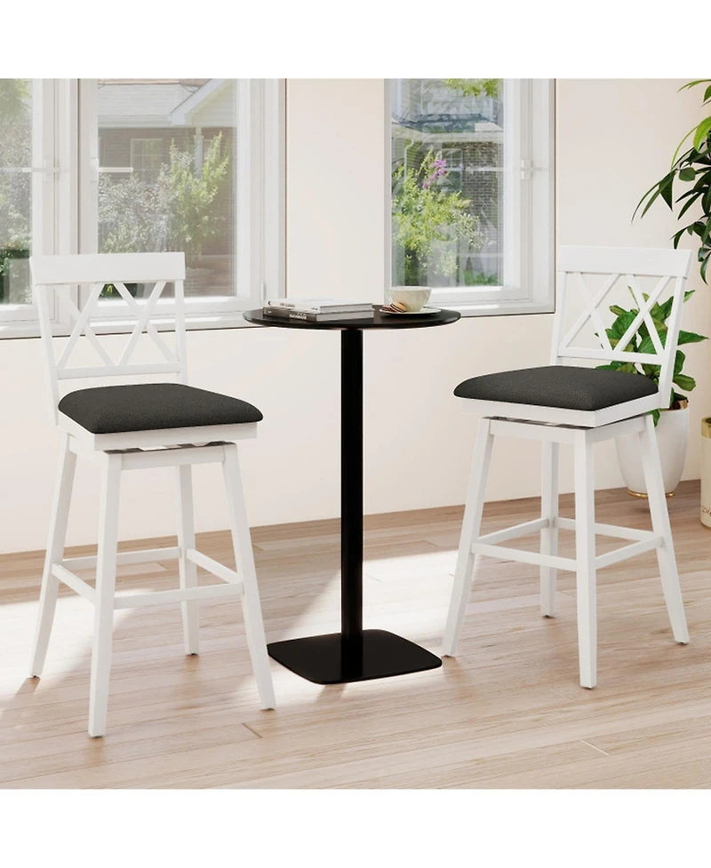 Gouun 29 in Upholstered Counter Height Bar Stools Set of 2