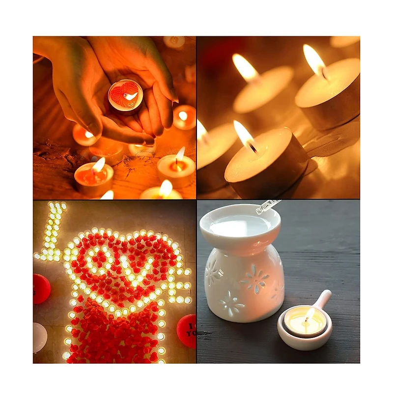 Gnuadz Aluminum Tea Light Candle Containers with Wicks, 100 Piece