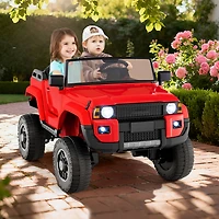 Slickblue Kids 24V Ride-On Car, 2-Seater with Remote Control and 4WD Switchable