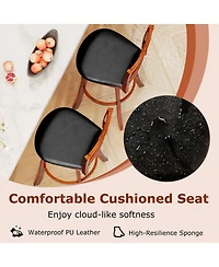 Gouun 29 in Swivel Bar Height Stools Set of 2