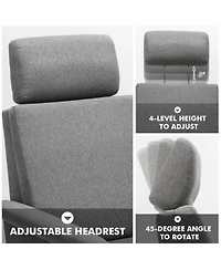 Gouun Swivel Massage Recliner Sofa with Adjustable Headrest