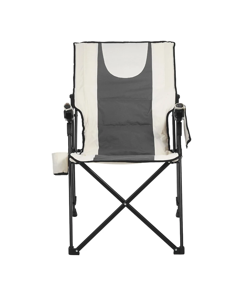Sugift Folding Camping Chair with 3 Reclining Positions High-Back Portable Lounger for Sports Travel