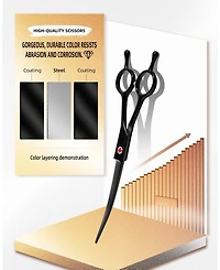 Aronkl Professional Dog Grooming Scissors Set with Nail Clippers Comb for Dogs Cats