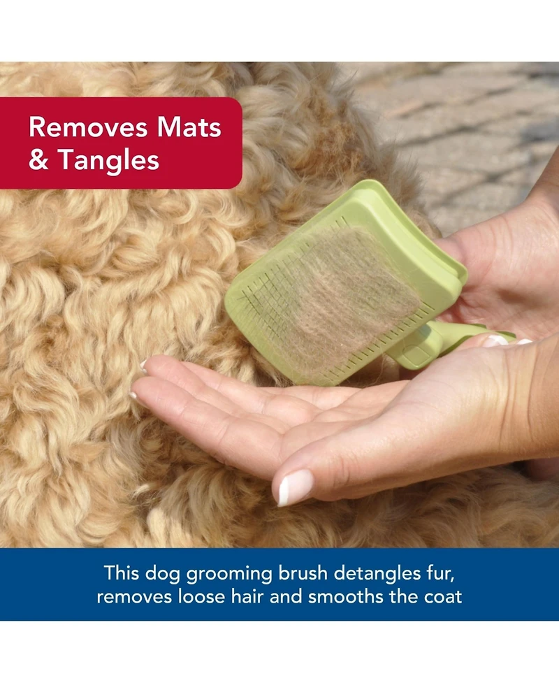 Aronkl Self-Cleaning Slicker Dog Brush Deshedding Gentle for Short Long Hair