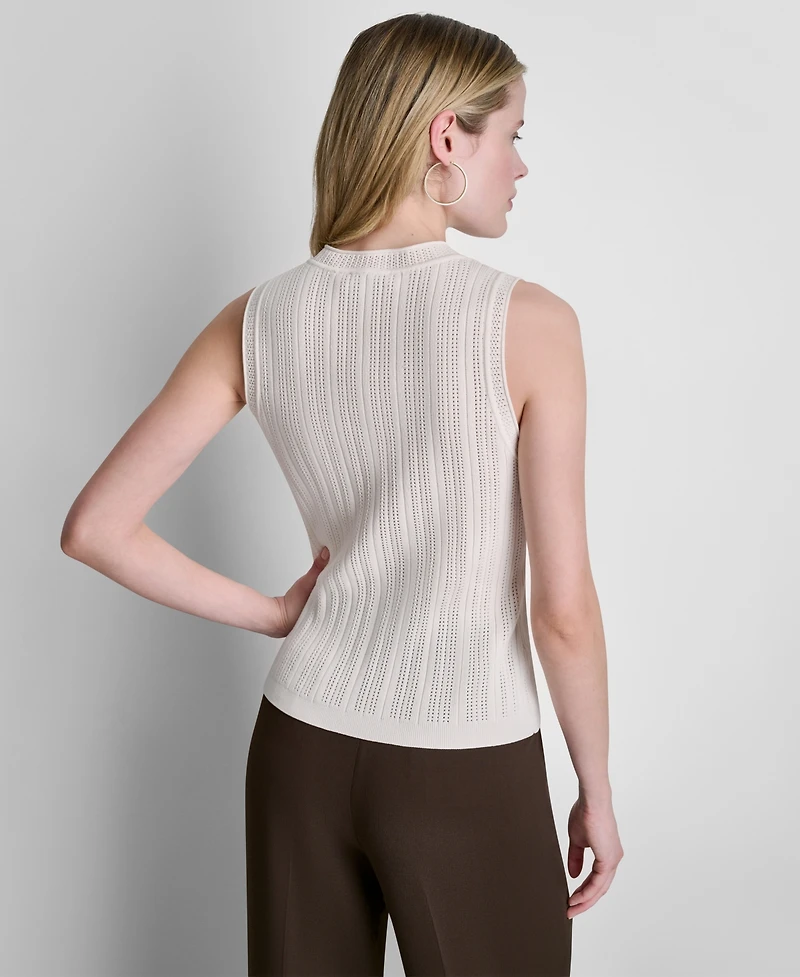 Dkny Women's Sleeveless V-Neck Sweater