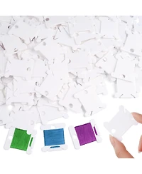 Gnuadz 200pcs Embroidery Floss Bobbins Plastic Organizer Sewing Machine Bobbin Thread Holder Storage Needlework Supplies