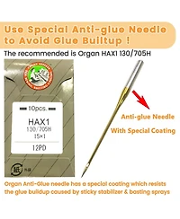 Gnuadz Sticky Self-adhesive Embroidery Stabilizer Backing Medium Weight Napped Fabric Hoop Less Roll