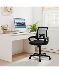 Slickblue Mid Back Office Chair Mesh Ergonomic Lumbar Support
