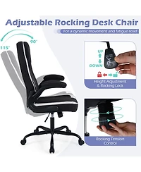 Slickblue Computer Chair Ergonomic 90 Degree Flip Up Armrests