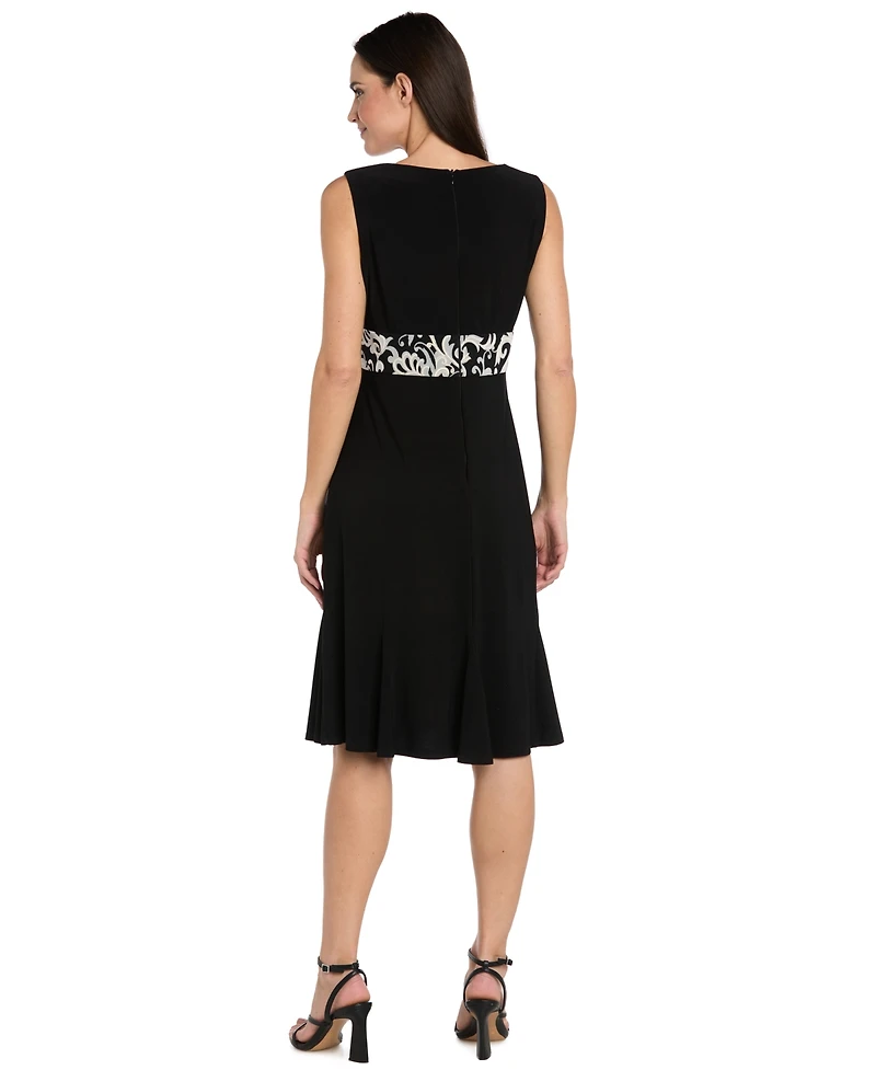 R & M Richards Petite 3/4-Length Sleeve Jacket and Scoop Neck Dress, 2-Piece Set