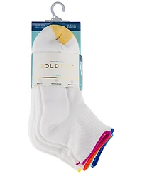 Gold Toe Women's Sport Half Cushion Quarter Socks, 6-Pack