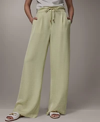 Donna Karan New York Petite Ripple Wide-Leg Pants
