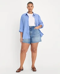 Good American Women's Mid-Rise Belt Loop Shorts