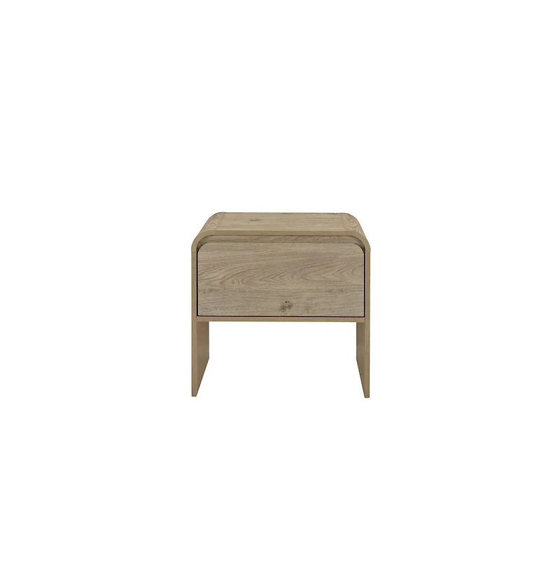 New Classic Furniture Mara 15.7 in Rectangular Wood End Table (Set of 2)