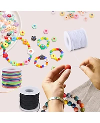 Gnuadz 495 Feet Stretchy String Elastic Cord for Bracelets Necklaces Beading Crafts 3 Rolls