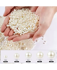 Gnuadz 1200 Beads Kit Round Bracelet Necklace Earring Diy Craft Hole Filler