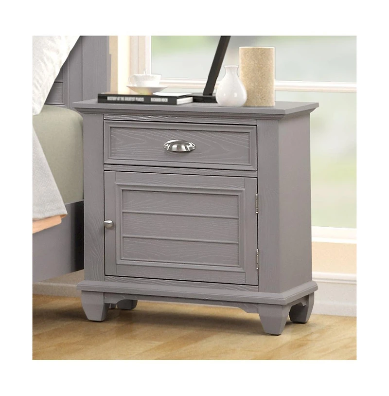 New Classic Furniture Jamestown Wood 1-Drawer Nightstand
