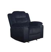 New Classic Furniture Willow Wood and Fabric Glider Recliner