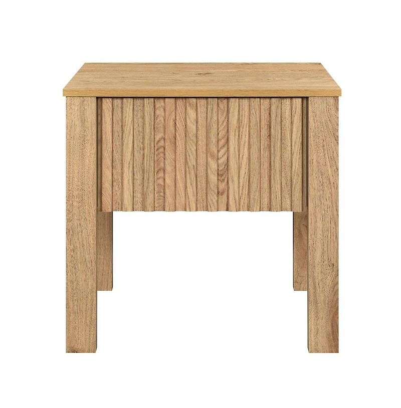 New Classic Furniture Thayer Wood 1-Drawer End Table in (Set of 2)