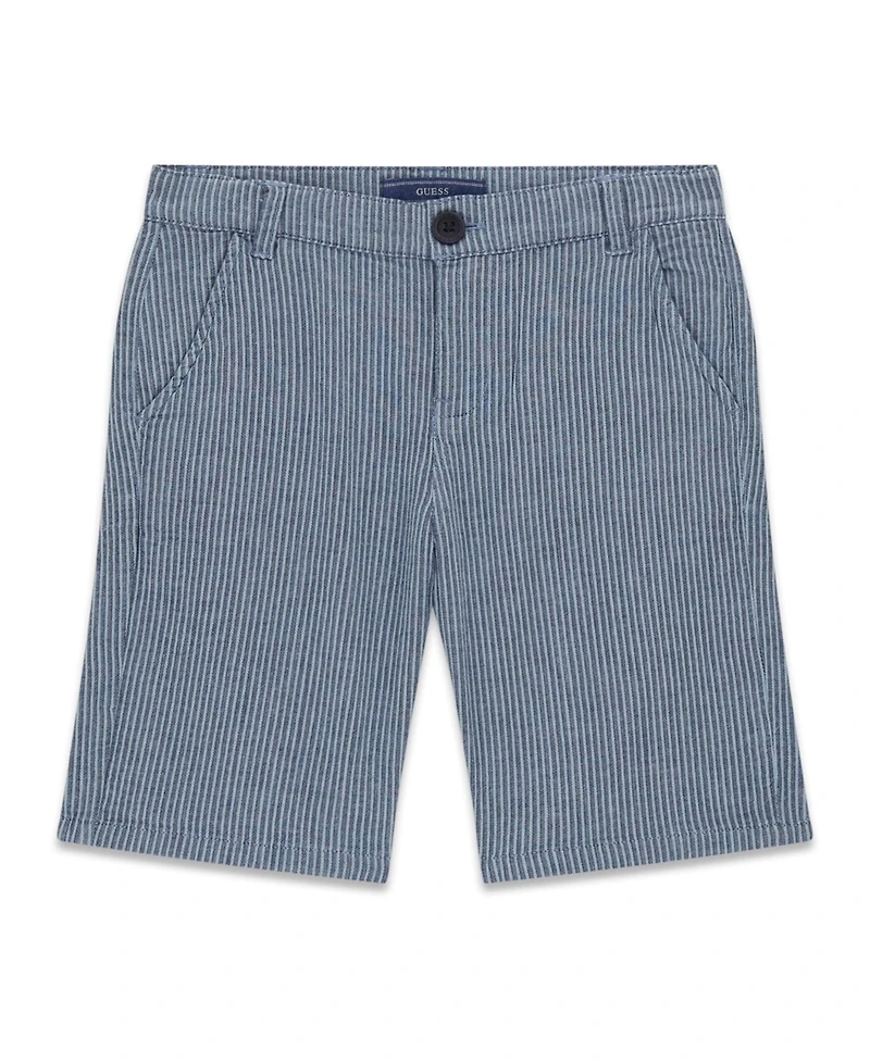 Guess Boys' 8-16 Seersucker Chino Shorts