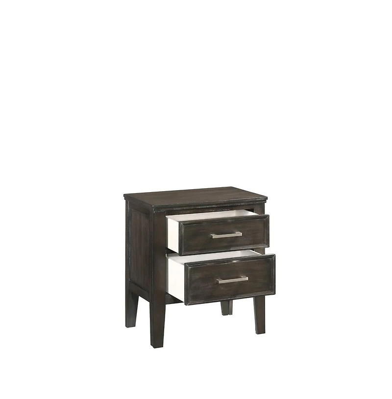 New Classic Furniture Andover Wood Nightstand with 2 Drawers