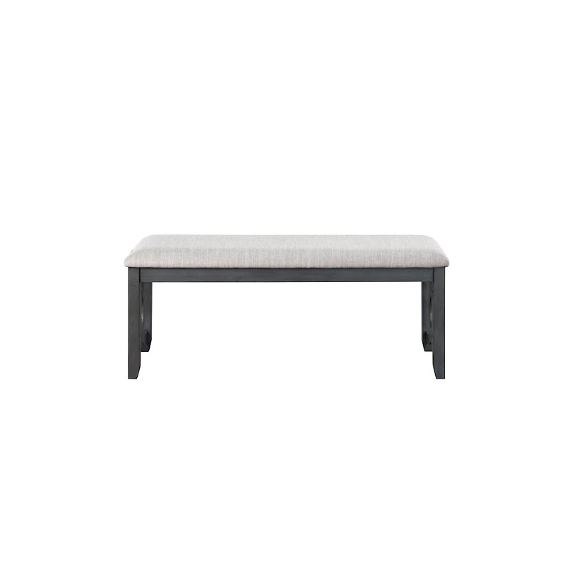 New Classic Furniture Furniture Gia 46" Solid Wood and Polyester Bench