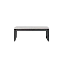 New Classic Furniture Furniture Gia 46" Solid Wood and Polyester Bench