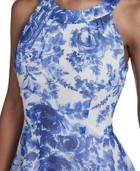 Tommy Hilfiger Women's Halter Neck Tiered Maxi Dress