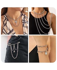 Gnuadz Pandahall Stainless Steel Curb Chains Soldered 4x3x0.6mm Color Plated