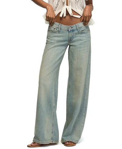 Lucky Brand Women's Super Low-Rise Wide-Leg Jeans