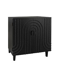 Flynama Modern Wood Storage Cabinet 30in Decorative Door Accent Sideboard For Bedroom Entryway