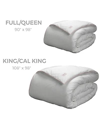 Pillow Gal 400 Thread Count Cotton Sateen 700 Fill Power Down Comforter, Full/Queen