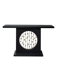 Flynama 56in Modern Console Table Gold Accent Narrow Entryway Sofa Table